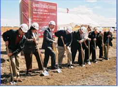 police building groundbreaking