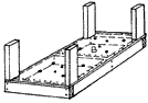 Frame of worm bin