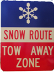 snow sign