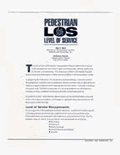 Pedestrian Level of Service
