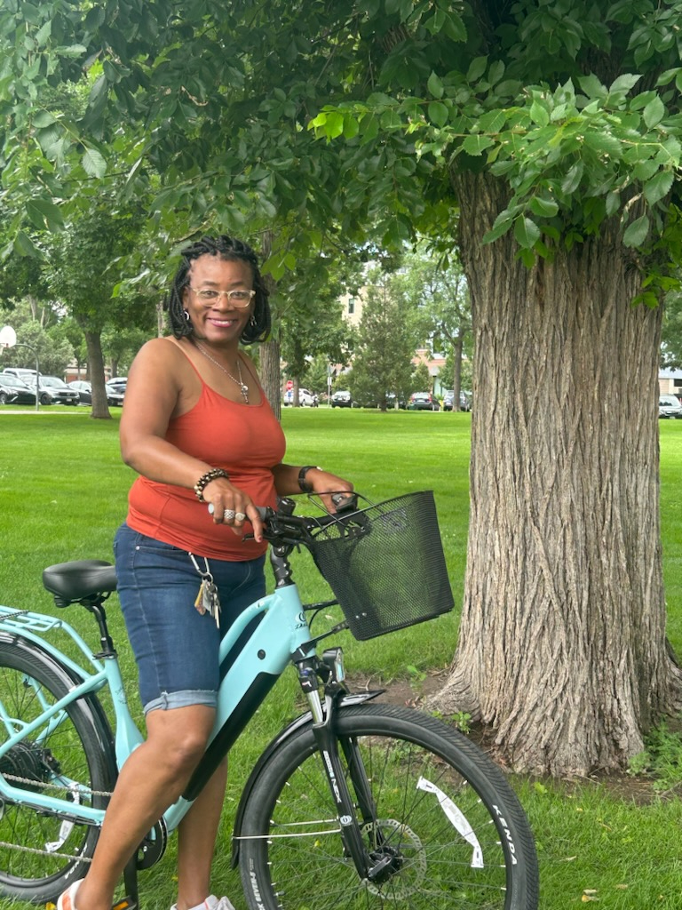 Person on a bike