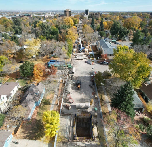 Ongoing construction at Meldrum, Howes and Whitcomb