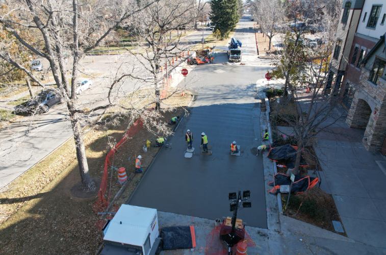 Ongoing construction at Meldrum, Howes, and Whitcomb