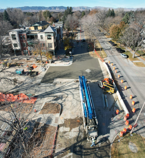 Ongoing construction at Meldrum, Howes, and Whitcomb