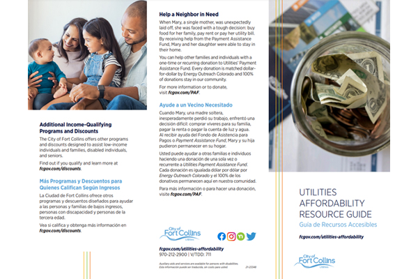 Utilities Affordability Program Materials City Of Fort Collins 3186
