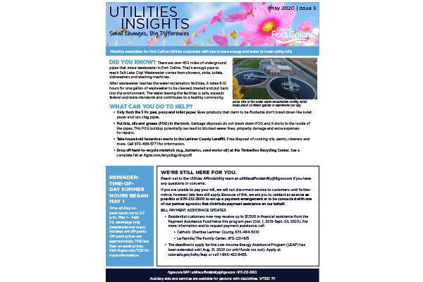 Utilities Affordability Program Materials City Of Fort Collins 3131